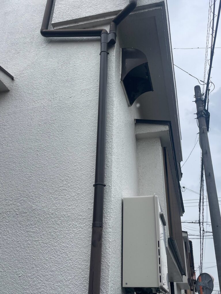 尼崎市 雨樋修理 補修完了後の雨樋