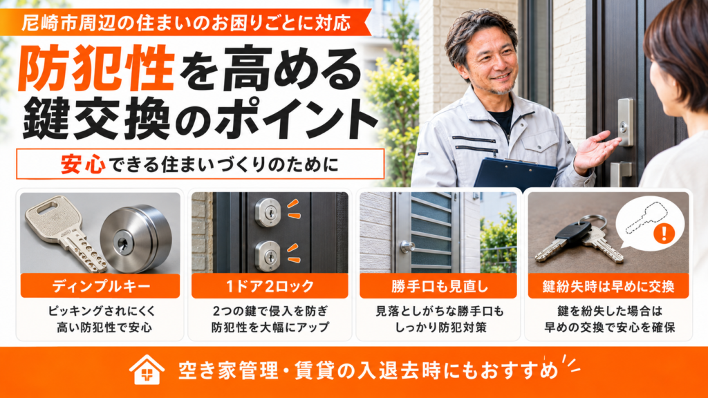 防犯性を高める為のチャック項目を説明した画像